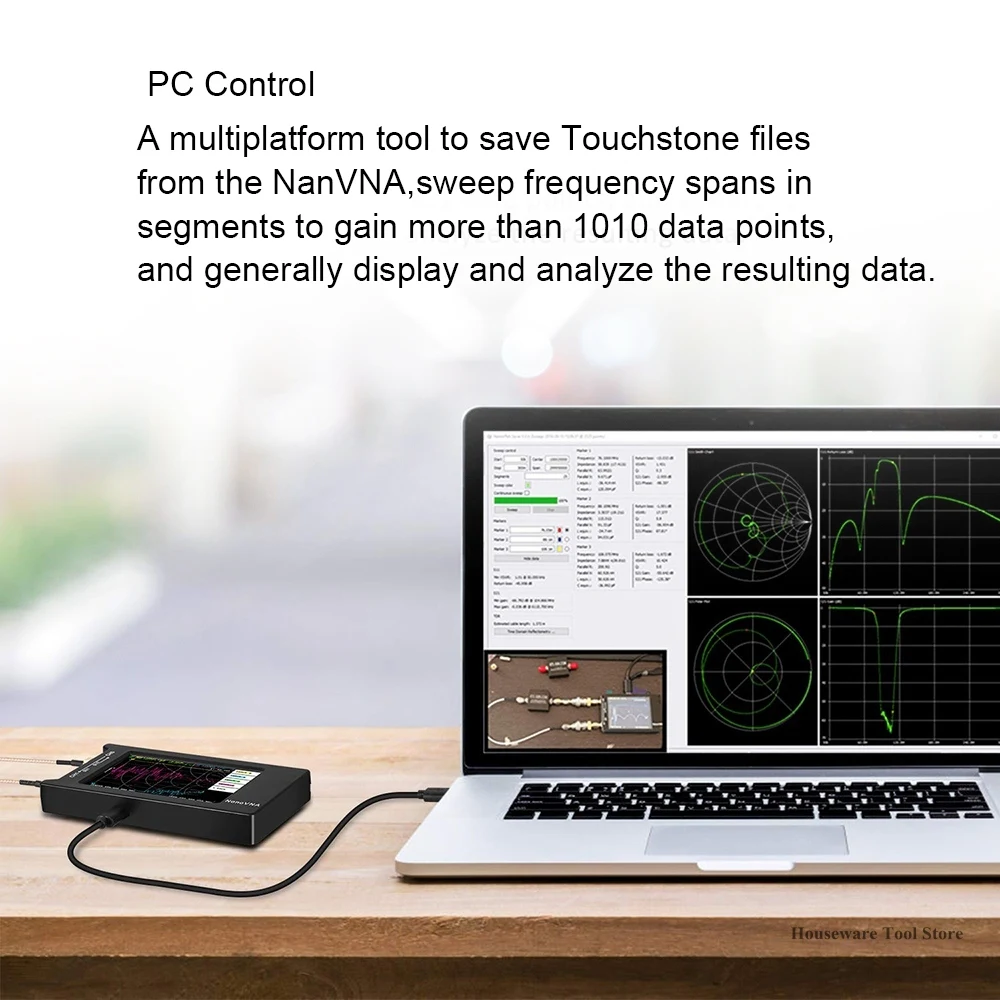 

NanoVNA-H4 10KHz~1.5GHz VNA HF VHF UHF UV Vector Network Analyzer Digital 4inch LCD Touchscreen Antenna Analyzer