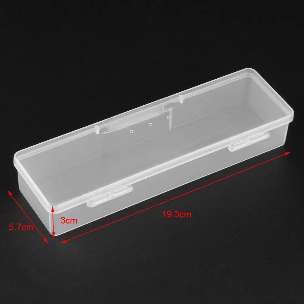 Nail Art Пластик прямоугольник ящик для хранения ногати расставить комплекс кисть