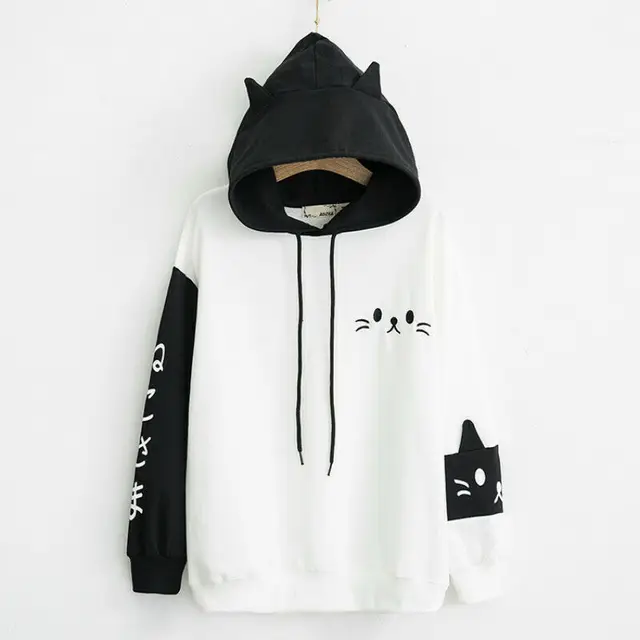 Kitty cat hoodie hotsell