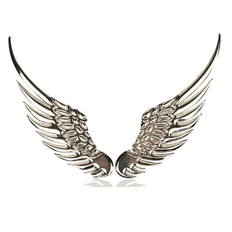 

1 пара автомобиля, мотоцикла, наклейка на кузов 3D Орел Ангел значок Wings Стиль металлические алюминиевые наклейки серебро/золото внешние аксессуары