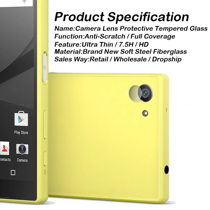 Защитная пленка для задней камеры из закаленного стекла Sony Xperia E5 M4 M5 Z5 Z4 Z3 Z2 Z1 Z L36H