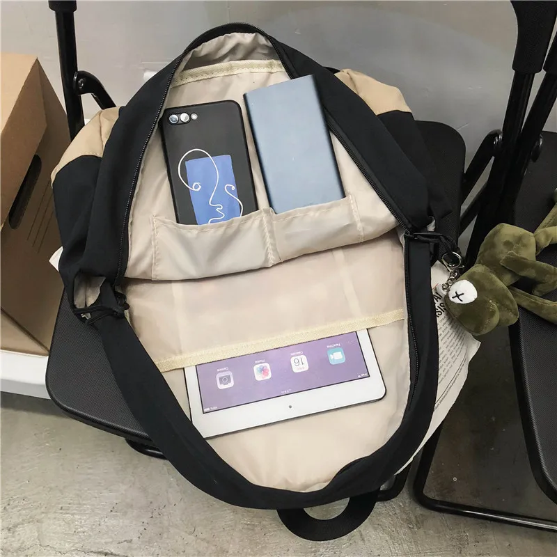 Unisex Patchwork Backpack Female 2020 For Laptop 15 Male Travel Men Waterproof Women Bag Over The Shoulder School Tourist