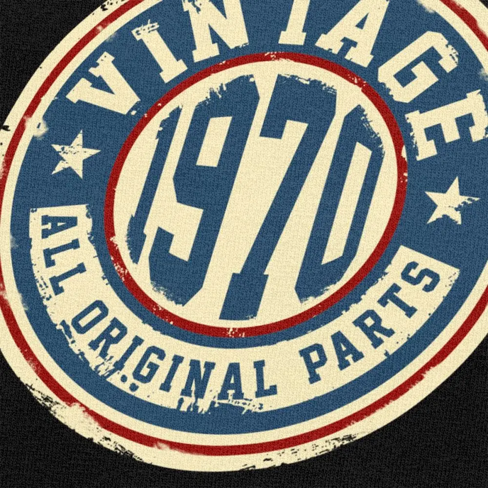 

Vintage 1970 T Shirt for Men Soft Cotton Leisure T-shirt Short Sleeve Birthday Gift 70S All Original Parts Tee Top Clothing