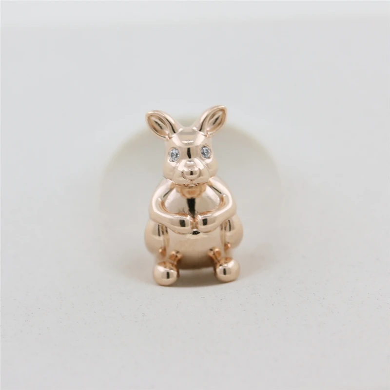 2019 Winter Christmas Charm 925 Sterling Silver Sweet Kangaroo Charms Rose Beads Fit Bracelet DIY Women Gift Jewelry | Украшения и