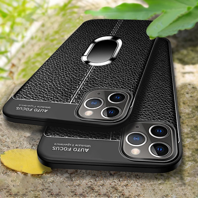 Мягкий силиконовый кожаный чехол для телефона iPhone 12 12Mini 11 Pro MAX SE2020 с магнитным