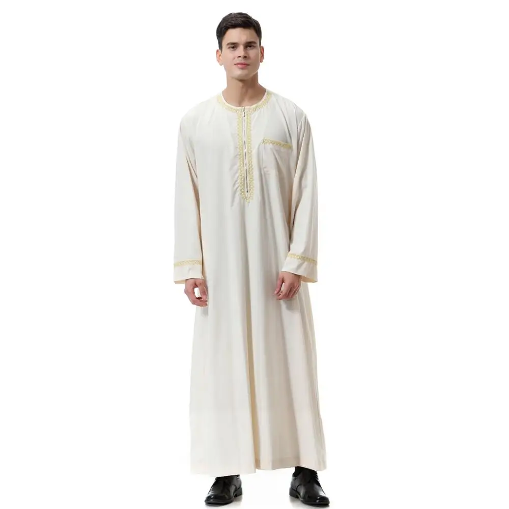 

Man Abaya Muslim Dress Pakistan Islam Clothing Abayas Robe Saudi Arabia Kleding Mannen Kaftan Oman Qamis Musulman De Mode Homme