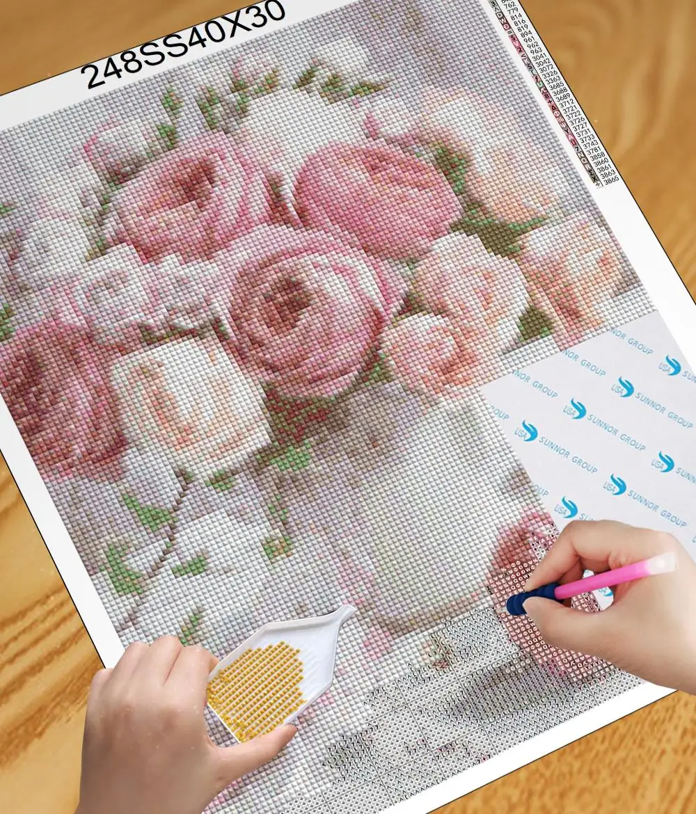 Сделай Сам: квадратная дрель Алмазная вышивка крестиком на рисунке полный 100%