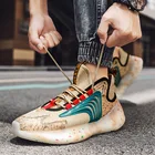 Кроссовки мужские сетчатые на шнуровке, Уличная Повседневная Удобная дышащая подходящая ко всему обувь для бега