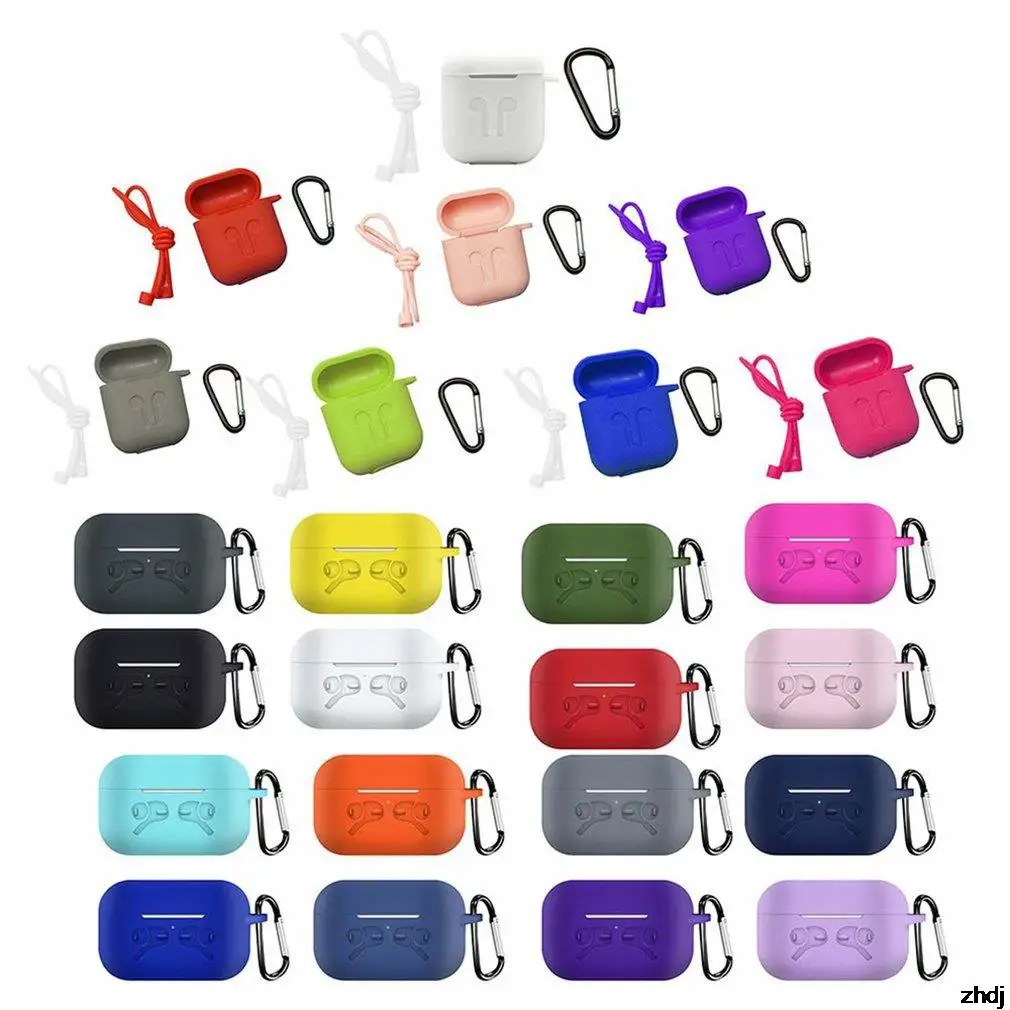 

Cute Cartoon Design Silicone Case Earphone Cover For Airpods3 Cover Solid Color Anti-Fall Silicone Protection