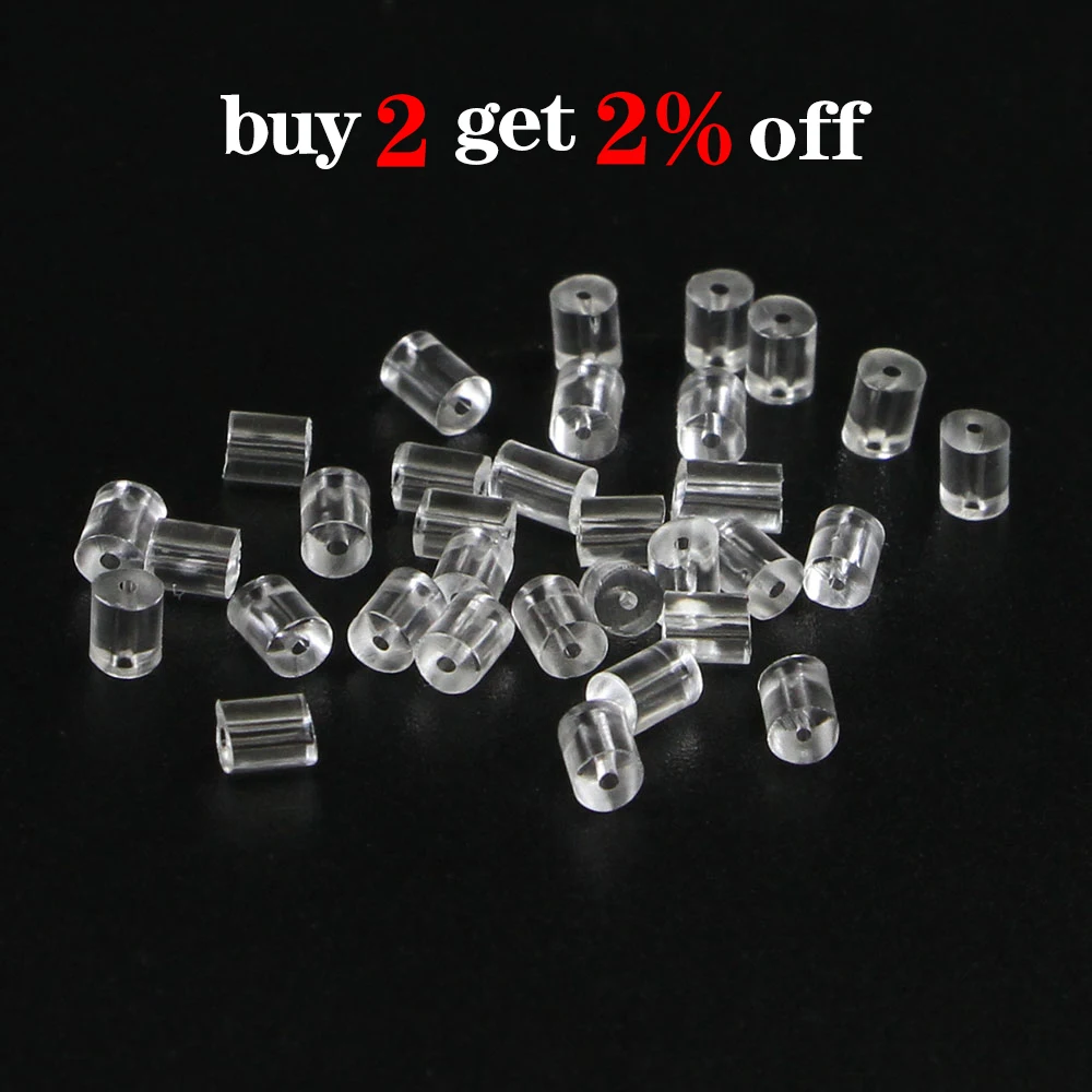 200 шт./лот резиновые серьги на заднюю часть Силиконовые Цветочные Заглушки для