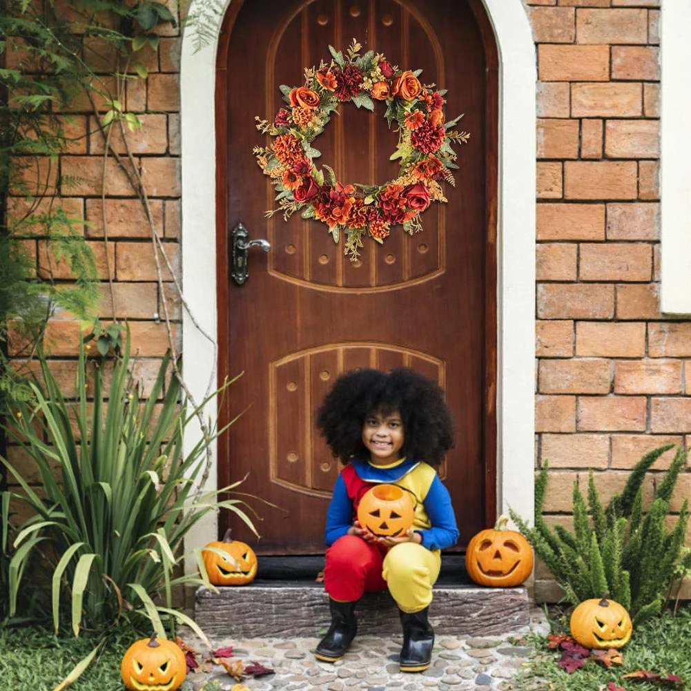 Искусственная сушеная Цветочная Гирлянда 40 см Осенний искусственный цветочный