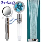 Новинка 2021, душевая лейка с водосберегающим потоком, ручной вентилятор 360, душевая лейка с одним водонепроницаемым пропеллером, душевая головка, аксессуары для ванной комнаты