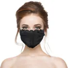 Сексуальная черная кружевная маска для женщин и девушек Однослойная дышащая маска для лица женская летняя Солнцезащитная маска с ушной петлей Маски Детские
