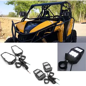 Боковые зеркала заднего вида UTV 1,5-2 дюйма со светодиодной подсветкой для polaris rzr 1000 800 900 xp ranger для can am для Yamaha для Honda
