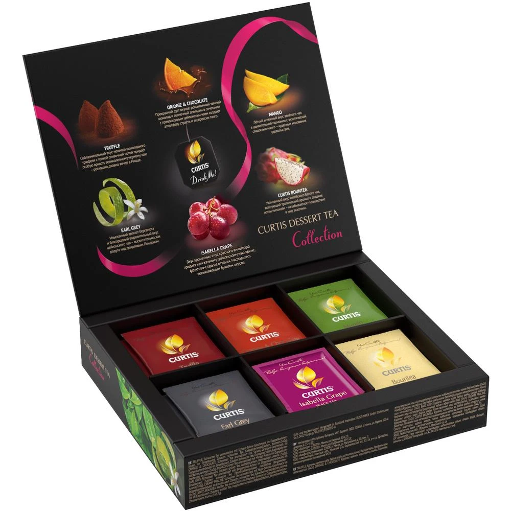 Набор чая в пакетиках CURTIS &quotDessert Tea Collection" 30 сашетов чай ассорти 6 вкусов - купить
