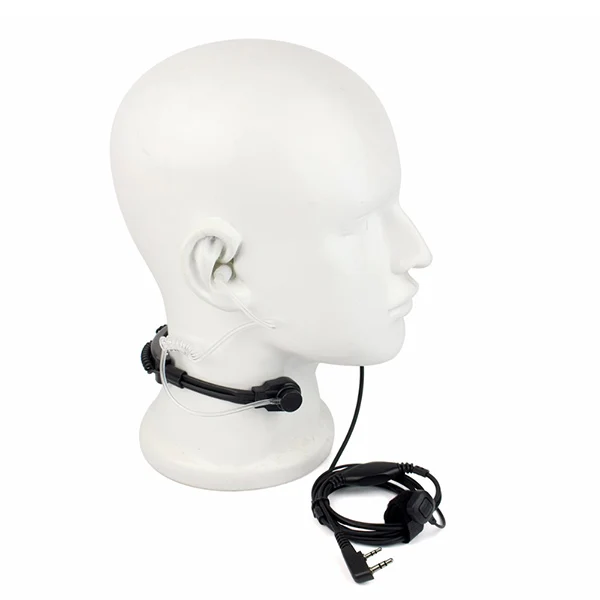 Горячая 3c-выдвижная гарнитура с микрофоном и креплением на горле PTT рация наушник