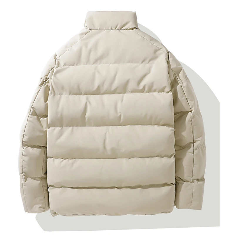 Winter Jacket Men Parkas Thicken Warm Coat Mens Stand Collar Jackets Solid Color Parka Coat Men Fashion New Streetwear Size 8XL