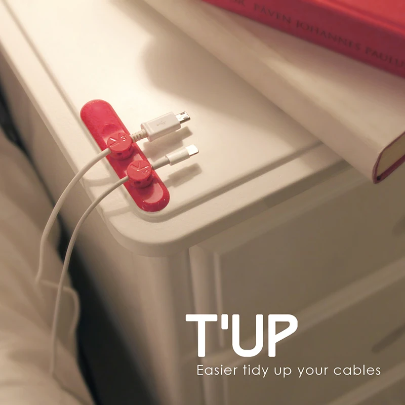 Магнитный органайзер для кабеля настольное управление шнуром