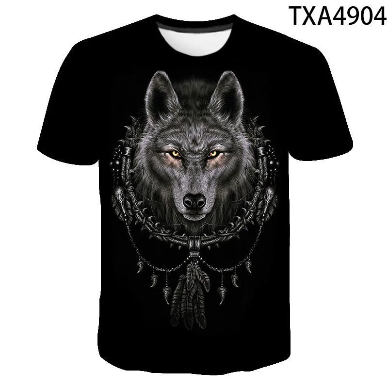 

3D T shirt Animal Wolf Men Women Children Casual Streetwear Boy Girl Kids Printed T-shirt Fashion Summer Cool Tops Tee