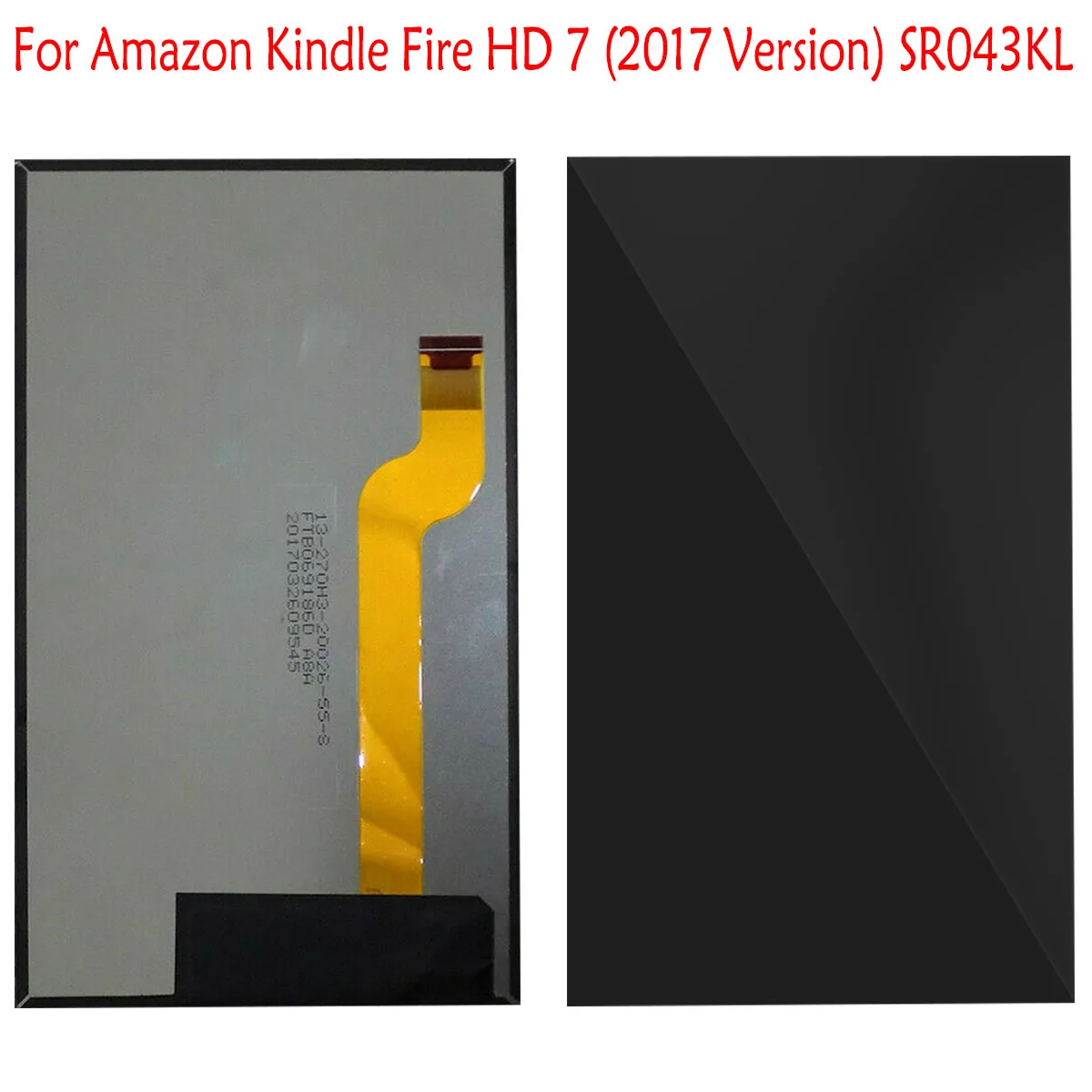 

10 Pcs For Fire HD 7 (2017 Version) SR043KL Built LCD Display Replacement Parts