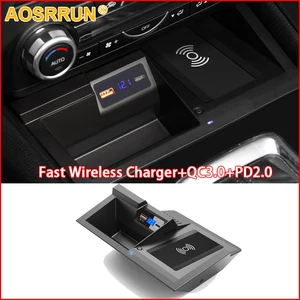15W Car QI Wireless Charger For Mazda CX-5 CX5 2017 2018 2019 2020 2021 Fast Phone Charging in India