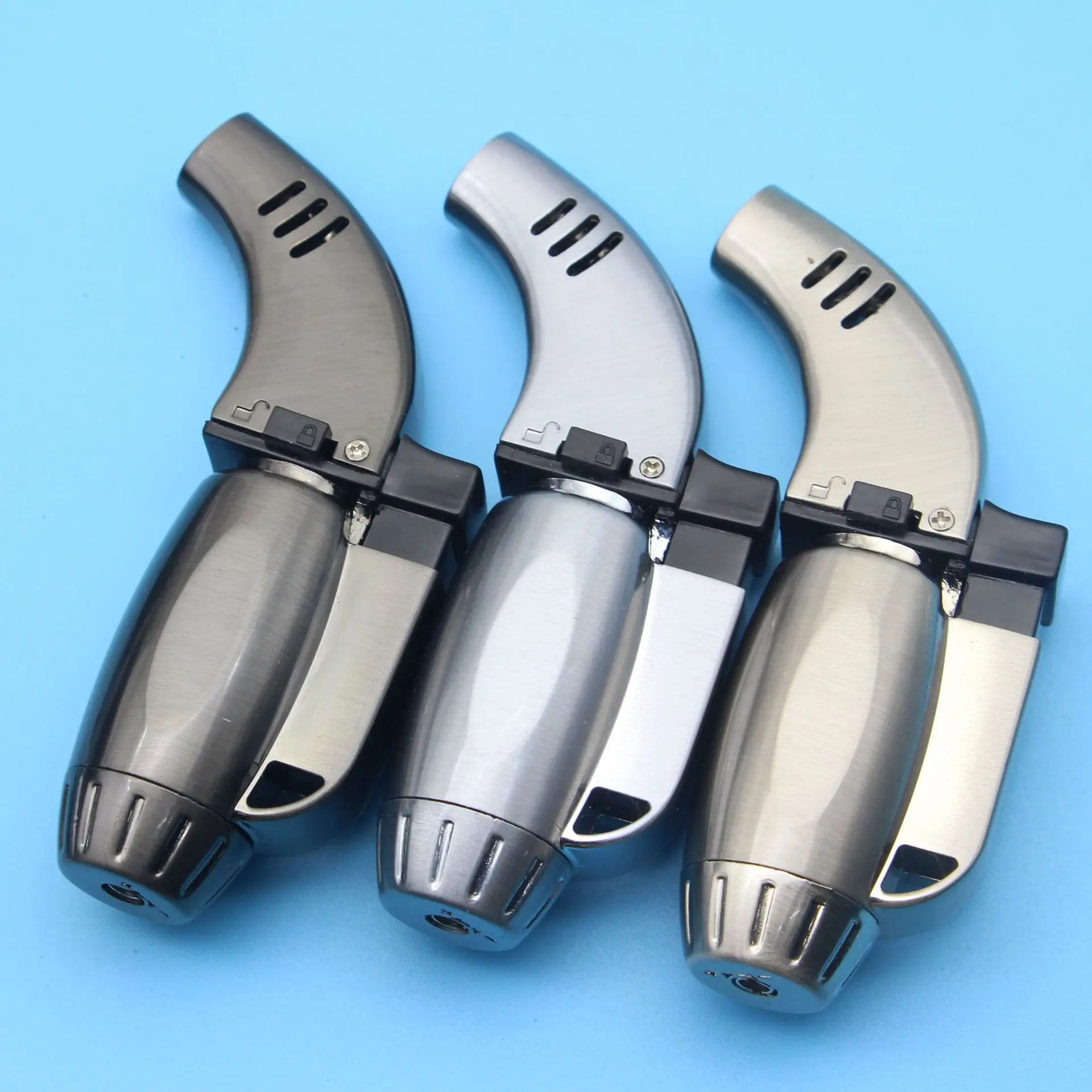 Новый Портативный спрей серый цвет с красноватым отливом Зажигалка фонарь