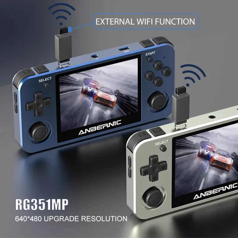 ANBERNIC RG351MP Ретро игровая консоль PS1 эмулятор плеер корпус из алюминиевого сплава 3 5