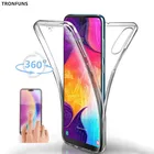Двойной силиконовый чехол для Samsung Galaxy A50, A30, A70, A20, A20E, A40, A60, A7 2018, M30, M40, Note10, S7 Edge, S8, S9, S10 Plus Lite