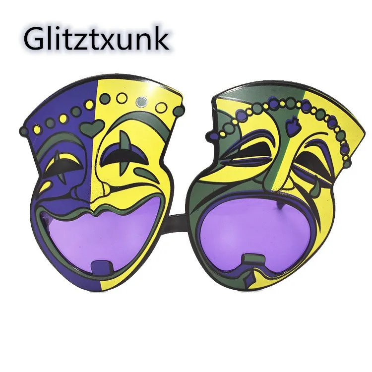 Glitztxunk 2021 солнцезащитные очки модный Забавный макияж танцевальные для мужчин и