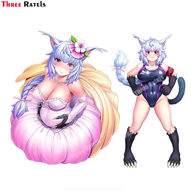 

Автомобильная наклейка Three Ratels A910 Crakul для аниме-игры Taimanin, виниловые наклейки для окклюзия, украшение от царапин