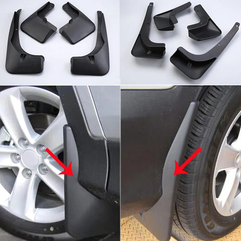 

For Toyota RAV4 2013 2014 2015 Set Molded Car Mud Flaps Mudflaps Splash Guards Mud Flap Mudguards Fender Accessories 4pcs/set