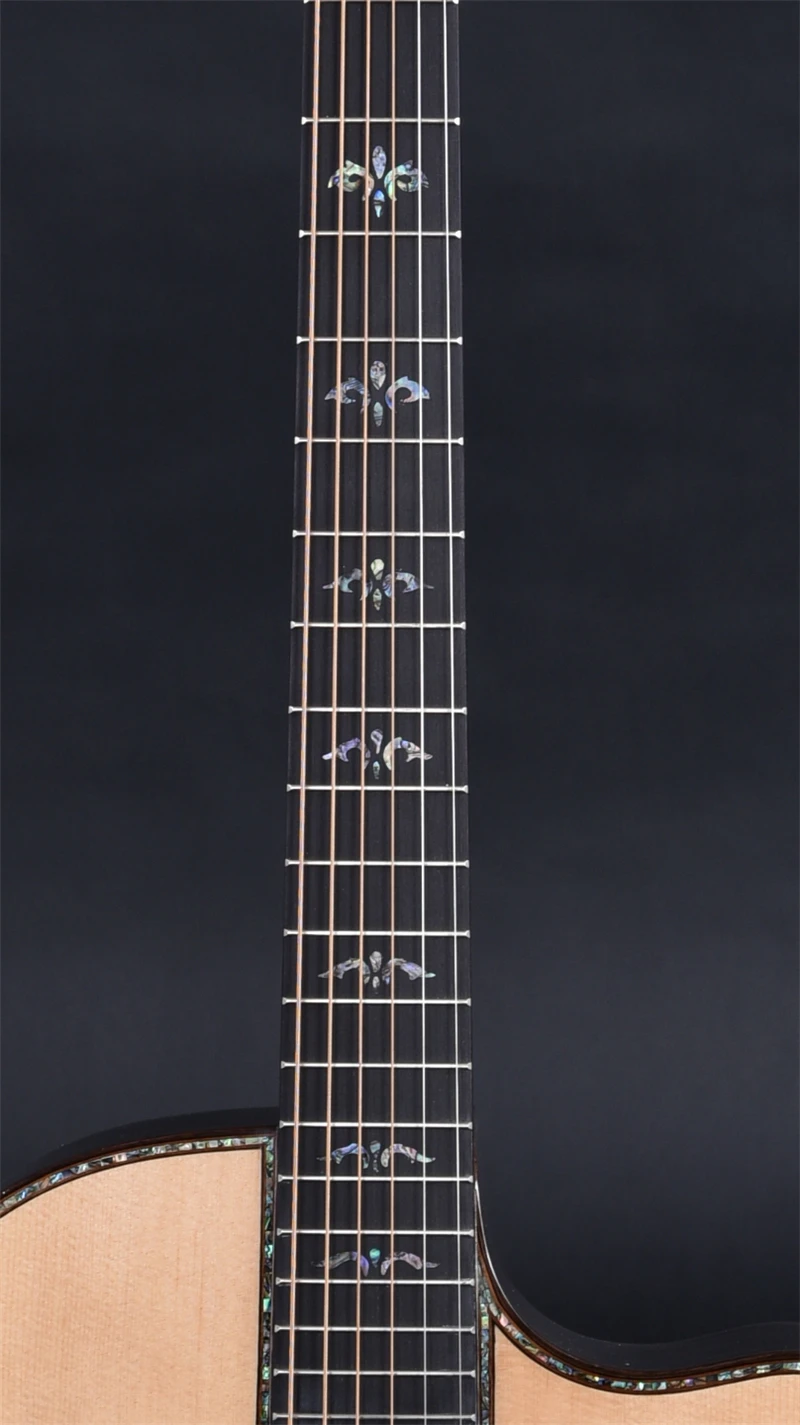 Акустическая гитара из массива дерева отверстие для рук эбенового 914| |