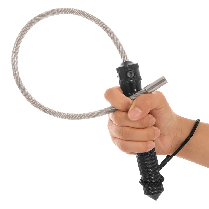 

Car Emergency Tool Tactical Whip Hardened Steel Car Window Breaker Quick Strike Personal Safety Tool Self-Defense Whip