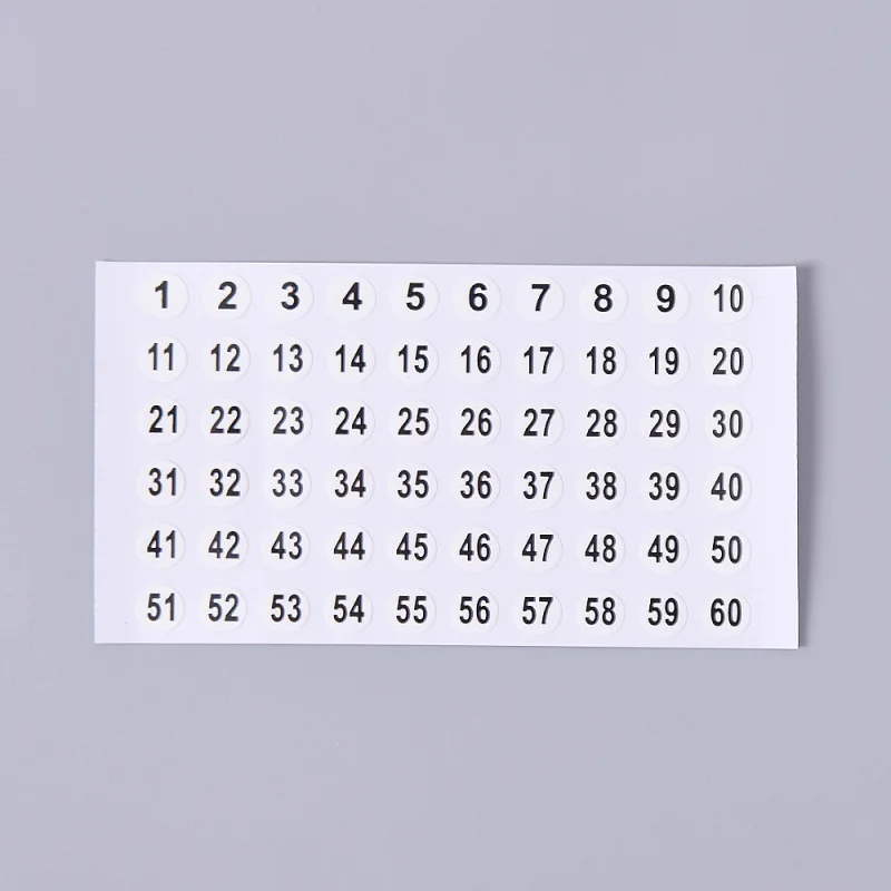 Наклейки с белыми цифрами 1-180 для самоклеящихся ногтей сделай сам декоративные