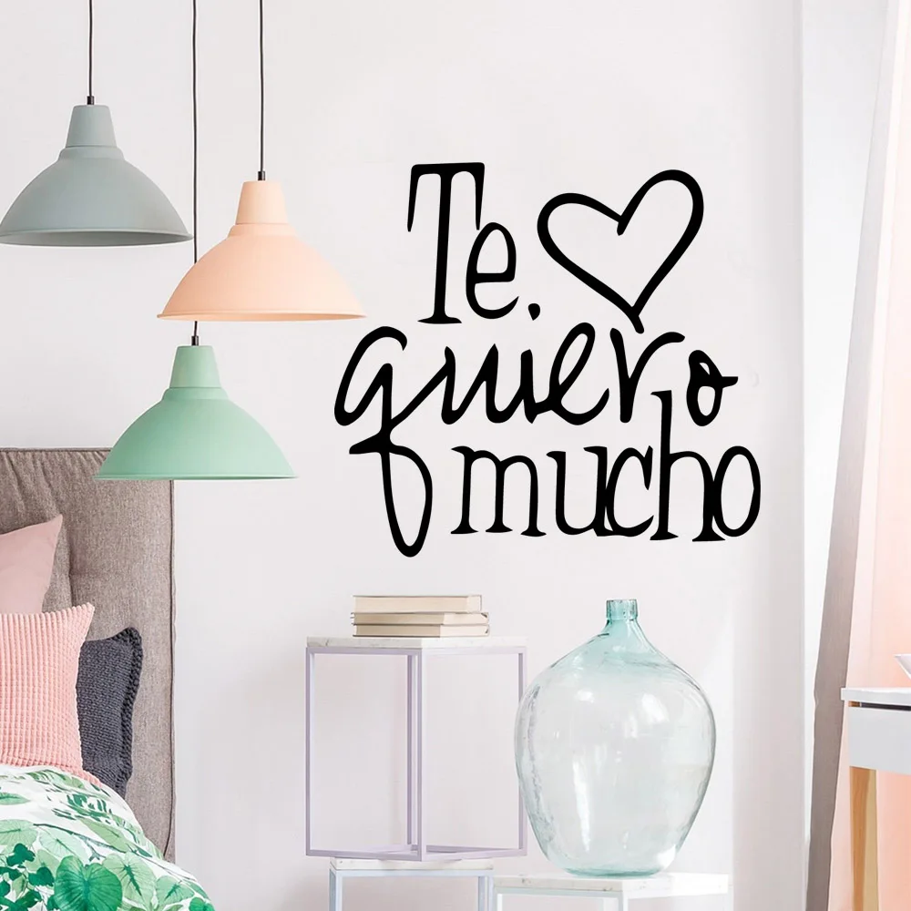 Diy испанские цитаты мультфильм настенные наклейки ПВХ роспись искусство Сделай
