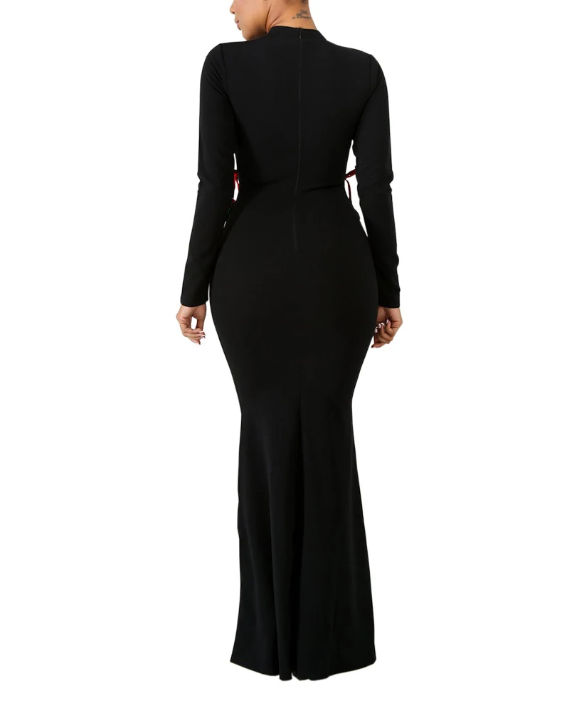 Сексуальные женские платья одежда макси Клубные вечерние осенние с длинным