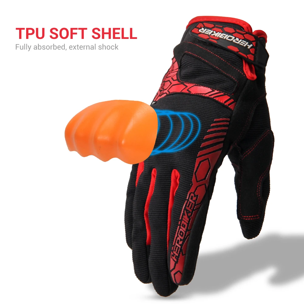 Screen touch motorcycle gloves men/women full-finger breathable racing off-road ADV bicycle riding moto | Автомобили и мотоциклы