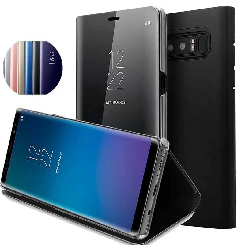Умный чехол для Samsung Galaxy A21S M31 M21 A11 зеркальный флип из искусственной кожи A41 A51 A71 5G