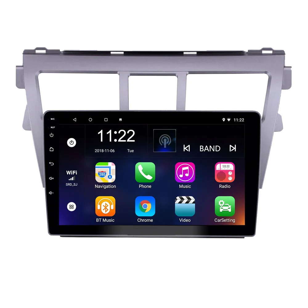 Для Toyota VIOS 2008 2013 год 2 din Android 9 дюймов Автомобильный wifi GPS google igo навигация Радио