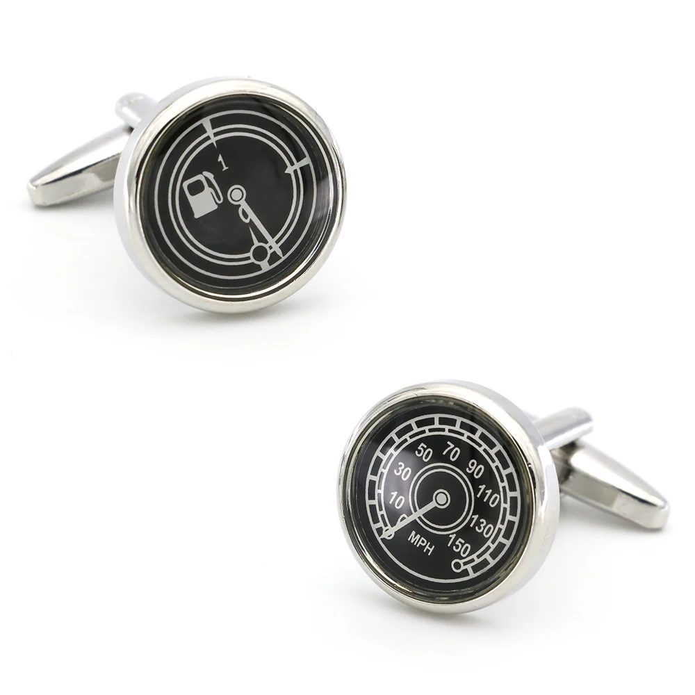 

Auto Dashboard Cuff Links For Men Car Design Quality Brass Material Black Color Cuff Links Wholesale&retail