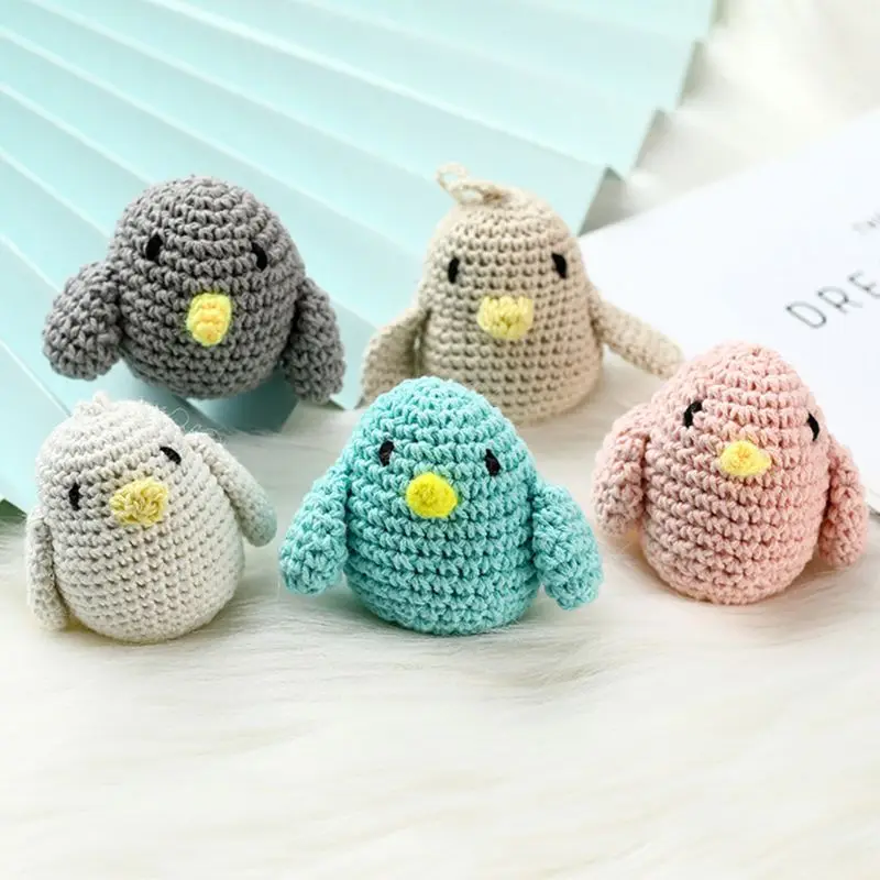 Handmade Crochet Cotton Bird DIY Baby Pacifier Chain Accessories Infant Newborns Teether Toy Gifts | Мать и ребенок