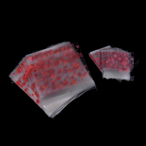 100 шт абсолютно новый розовый прозрачный вишневый цвет Бисквит Торт мешок для