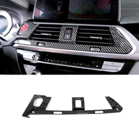 abs carbon fiber for bmw x3 g01 2018 2019 car middle air outlet decoration cover trim sticker car styling accessories 1pcs