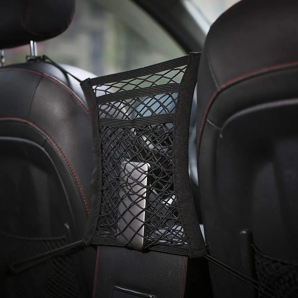 3-Слои для автомобиля из сетчатой ткани Органайзер на спинку сиденья сетчатый