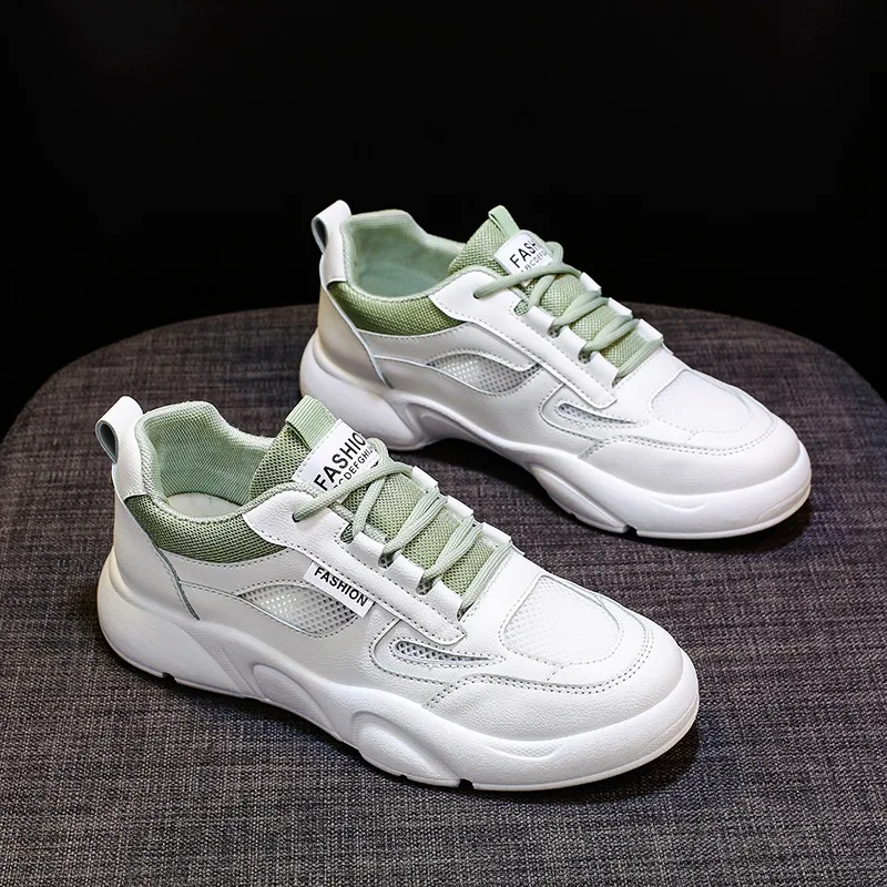 Модная новая сетчатая обувь с вулканизированной подошвой женская летняя дышащая