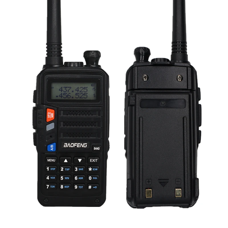 Комплект из двух-передающая радиоустановка Baofeng UV 5R Pro 8 Вт Мощность радио Comunicador двухдиапазонный УКВ иди и болтай Walkie Talkie “иди и UV-5R обновления CB Любительское радио