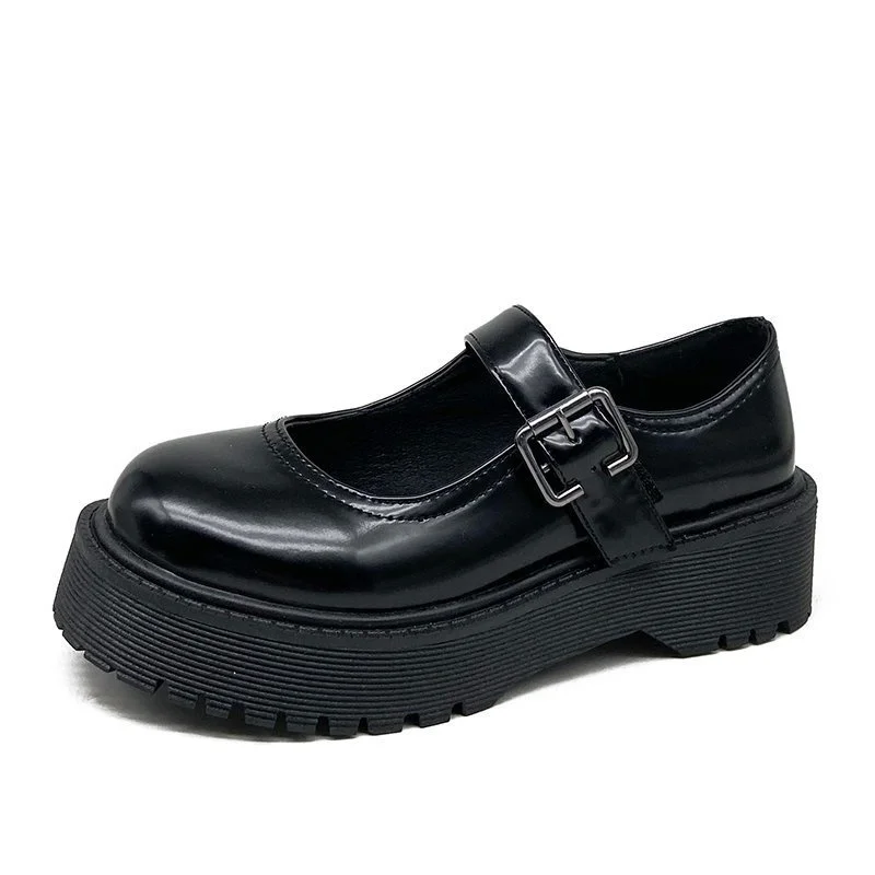 

Autumn Boots Women Platform Shoes Thinken Heel Chunky Sneakers Black Punk Boots Shoes Height Increasing Botas De Mujer 2021