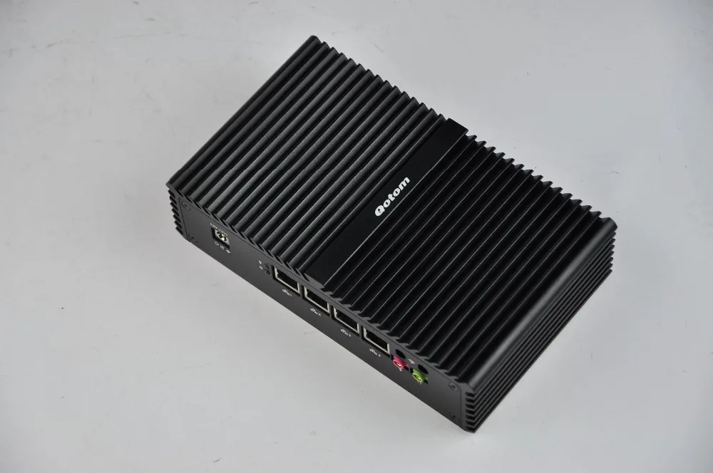 QOTOM Мини ПК Core i3 i5 i7 безвентиляторный ВПН компьютер 6 гигабитный Nic LAN AES-NI Pfsense брандмауэр сервер Ubuntu Sophos Q555G6 Q575G6