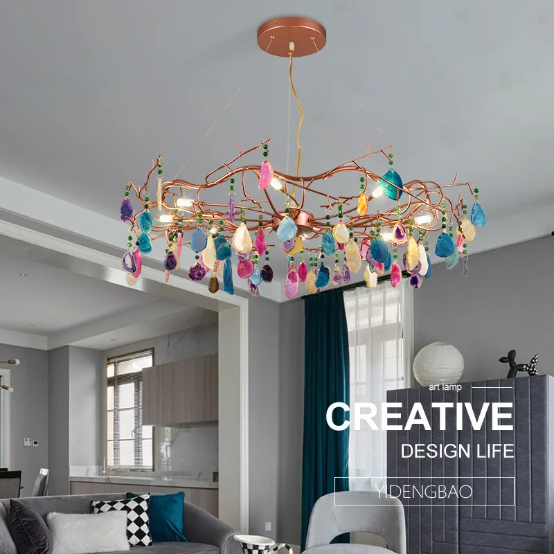 Скандинавском стиле деко дом стеклянные украшения дома E27 светильник для спальни