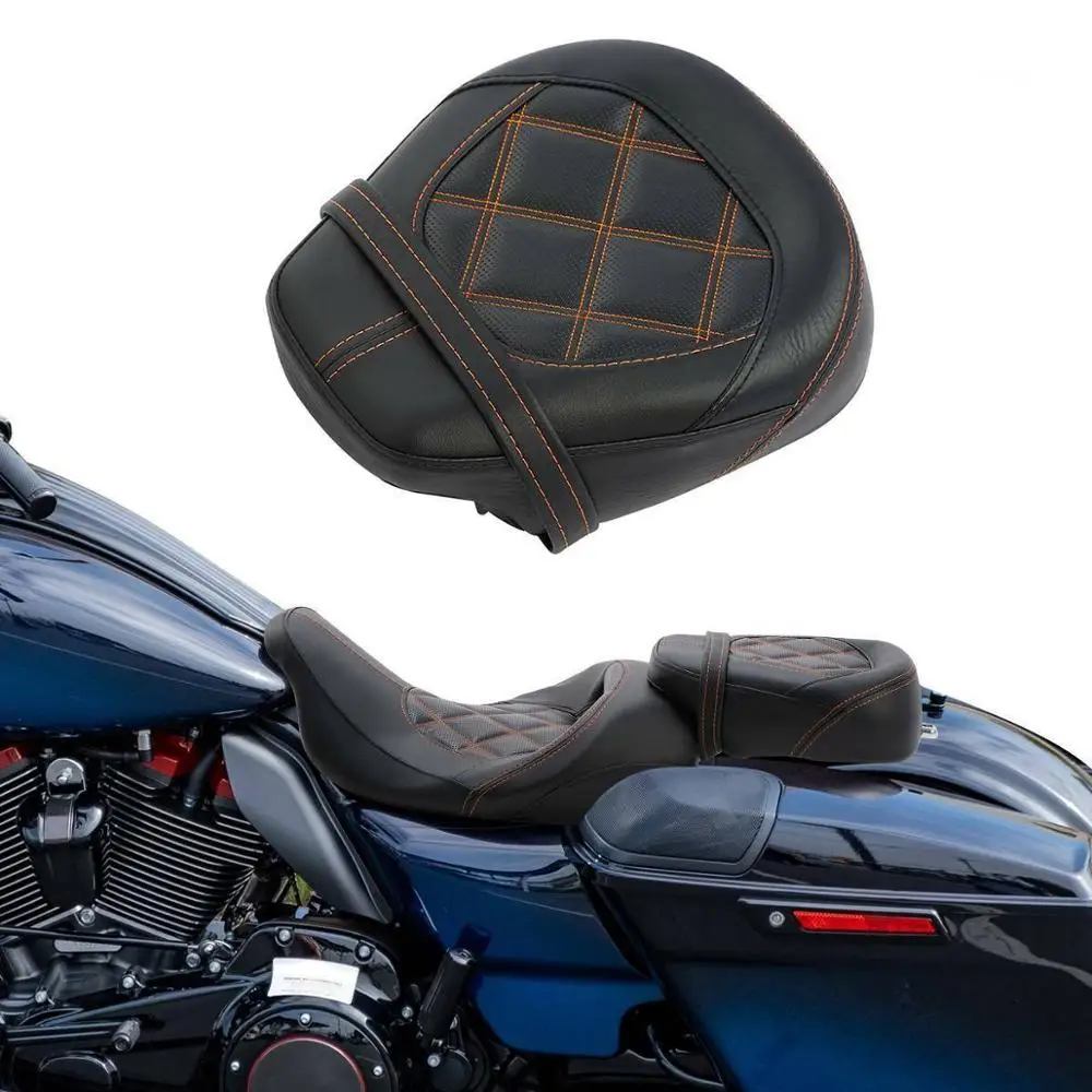 Черное сиденье пассажира водителя мотоцикла для Harley Street Glide FLHX 2009 2020 2019 2018| |